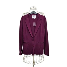 Basler Women's Blaze Jacket Size L Burgundy Business Office