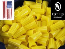  500 PC Yellow Twist-On Wire Connectors Conical nuts 18-12 Gauge