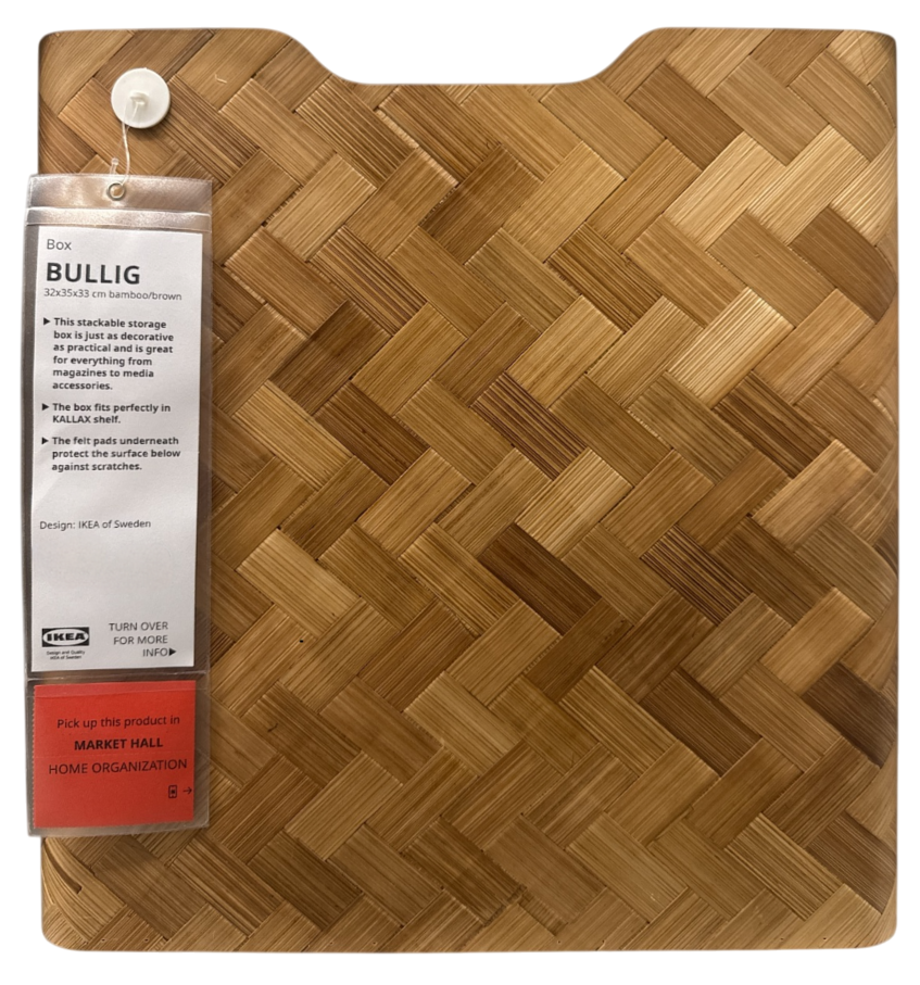 BULLIG ブッリッグ　3個セット BULLIG ブッリッグ ボックス, 竹/ブラウン, 32x35x33 cm - IKEA