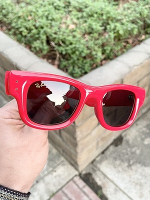 New Ray Ban Wayfarer Puffer Asap Rocky AWGE RB4940  4940 Red Size 47/23