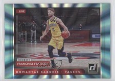 2021 Panini Donruss Franchise Features Holo Teal Laser Domantas Sabonis #26 7y8