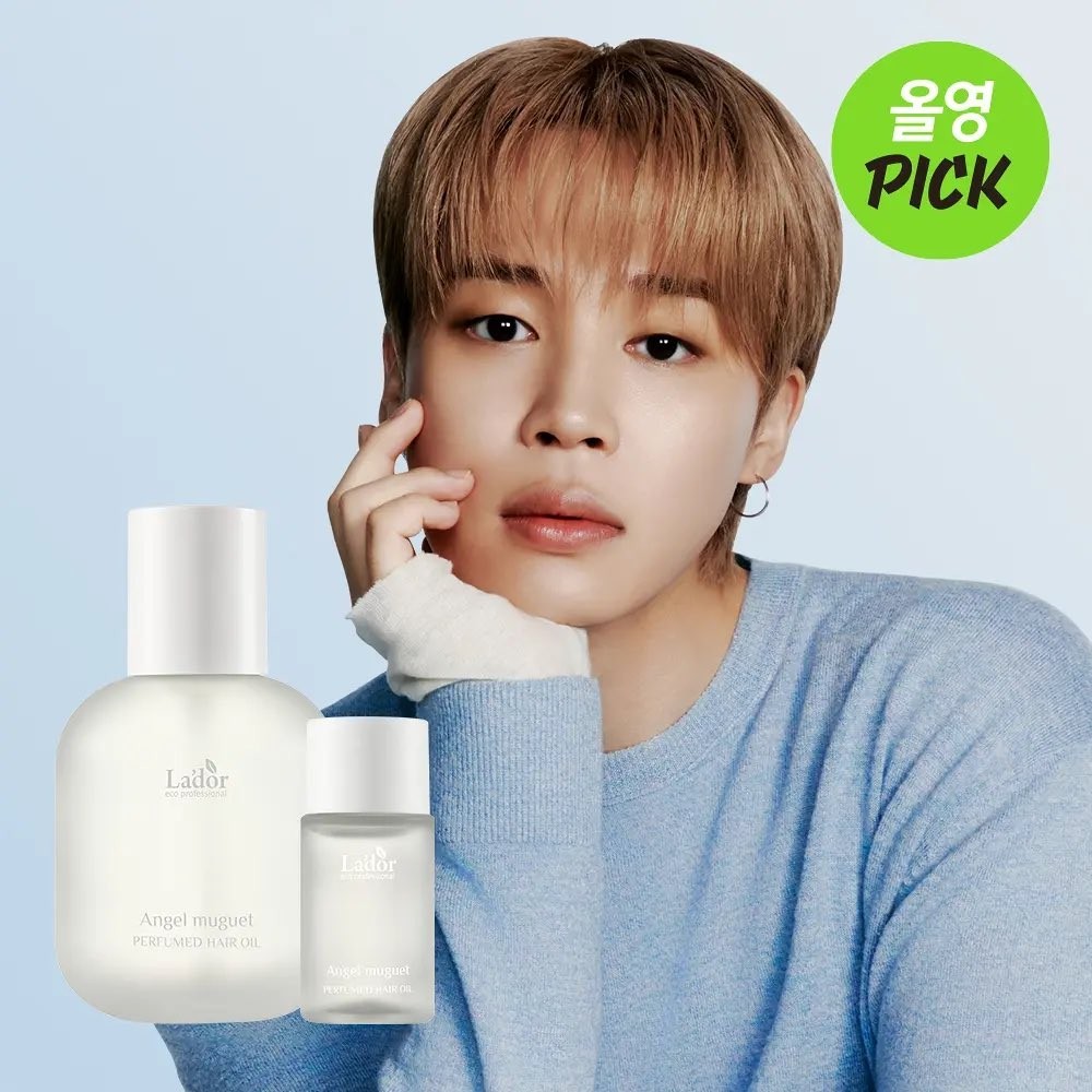 BTS Jimin mini photobook & LADOR Angel Muguet Hair Oil 80ml plus