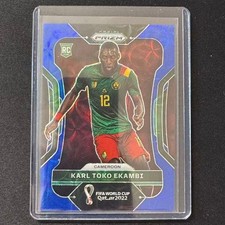 🔌IU 2022 PANINI PRIZM FIFA WORLD CUP QATAR BLUE CHOICE /135 RC KARL TOKO EKAMBI