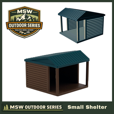 #ad quot;The Outdoor Seriesquot; Small Shelter Camping Modeled in Color HO Scale 1:87 $5.99