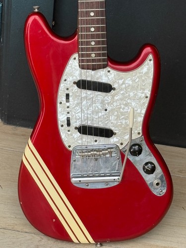 1974 Fender Competition Mustang Candy Apple Red Metallic 100% original & clean.