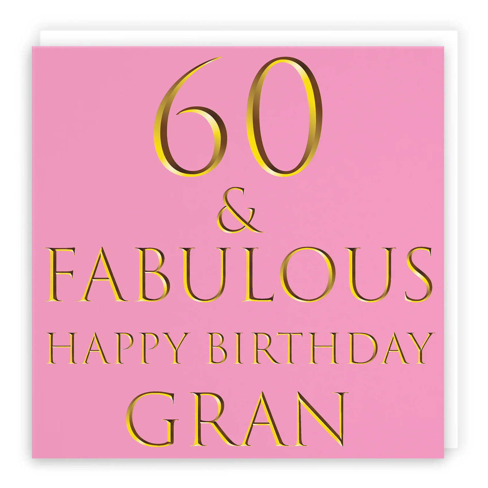 60th Gran Birthday Card Fabulous