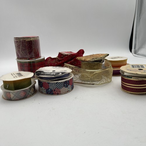 Christmas Crafting Ribbon Lot