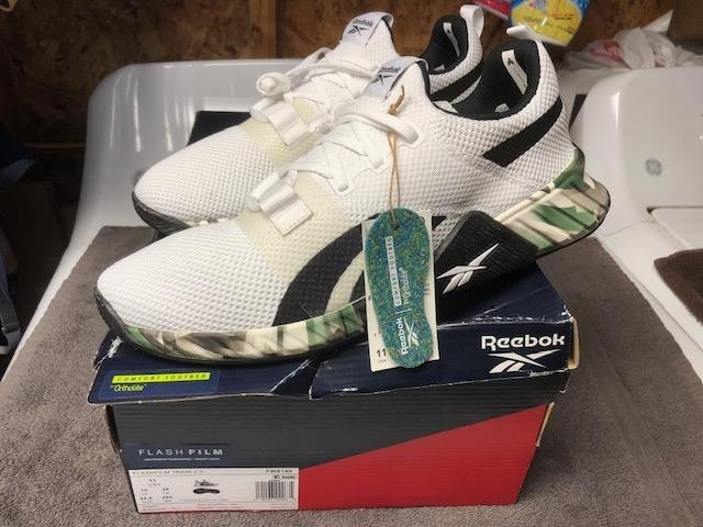Reebok Fitness Men's White Black FLASHFILM TRAIN 2 MEN'S Sneakers FW8149 SIZE 11 thumbnail 9