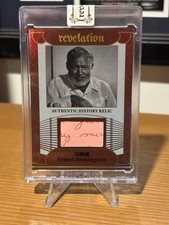 2025 Eternal Revelation Ernest Hemingway Authentic History Relic /99