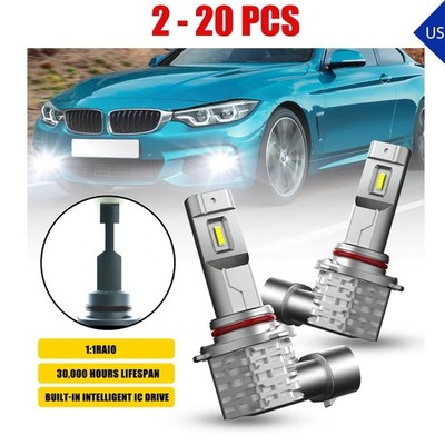 6000k H10 9140 9145 LED Fog Light Bulbs 10000LM High Power Bright White 2-20PCS