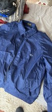 Alligator Lacoste Men's Blue Windbreaker 1970s Made in Hong Kong Regular Fit L