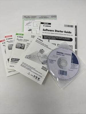 Canon PowerShot SD900 Digital Elph English/Spanish User Guides and CD ROM