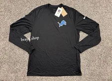 Detroit Lions 2025 Nike Legend Small Logo Performance Long Slv Sideline T-Shirt