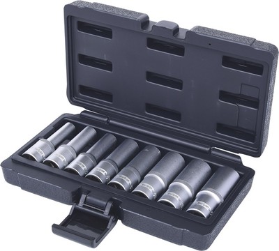 KS TOOLS 1/2'' Torx-E-Stecknuss-Satz, lang, 8-tlg, E10-E24