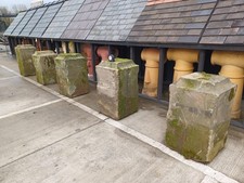 Reclaimed Decorative York Stone Plinth Column Base 30" Tall Per One