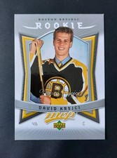 2007-08 Upper Deck MVP David Krejci Rookie Card #308. Boston Bruins 