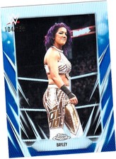 Bayley 2026 Topps Chrome WWE Blue Refractor #104/150