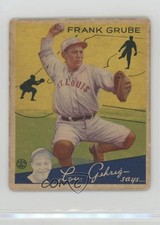 1934 Goudey Big League Chewing Gum R320 Frank Grube #64 n8a