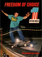 1990 ? RIKY BARNES for Siptfire Wheels print ad ? 1990s vtg skateboard BA.30