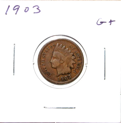 1903 US Indian Head Cent  G Good Free Shipping