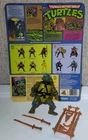 100% COMPLETE Vtg Leonardo SOFT-HEAD 1988 TMNT Ninja Turtle 10-Back MACAO w/Card