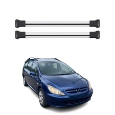 Dachträger Grundtäger für Peugeot 307 Kombi 2002-2008 75kg Alu Grau 2 tlg