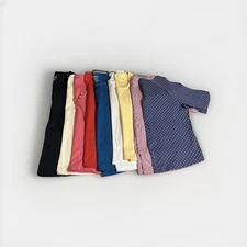 LL BEAN Classic Short Sleeve Shirt Sz-XL Multiple Colors Women’s Lot Of 9