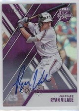 2017 Panini Elite Extra Edition Aspirations Purple /100 Ryan Vilade #48 Auto 4pn