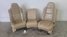2008-2010 Ford F250 F350 Super Duty Front Seats W Center Jumpseat Leather Pwr