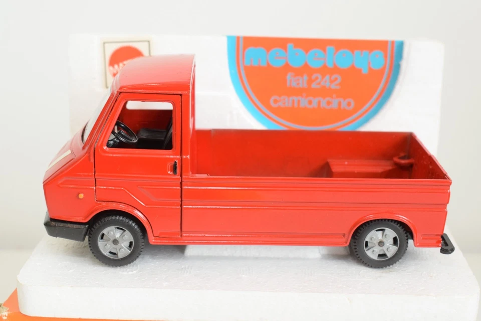 B94 1:30 MEBETOYS 8588 FIAT 242 CAMIONCINO PICK-UP VERMELHO NOVO NA CAIXA MUITO RARO! - Imagem 3 de 4