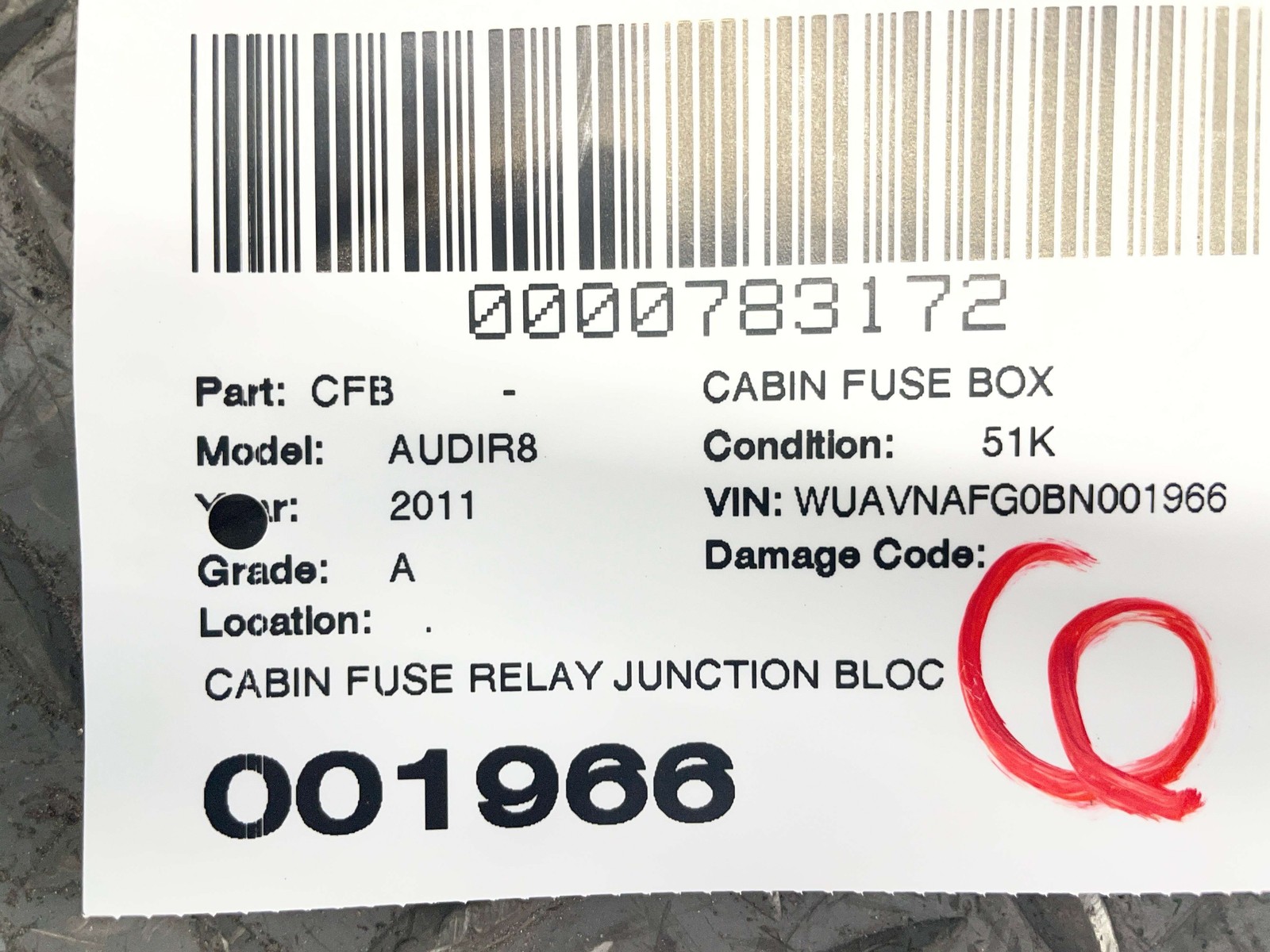 Audi R8 2008-2015 Switch relay P/N 420937548A