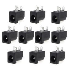10Pcs 5.5X2.1Mm DIP 3Pin DC Power Supply Connectors Jack Socket Female PCB Mount