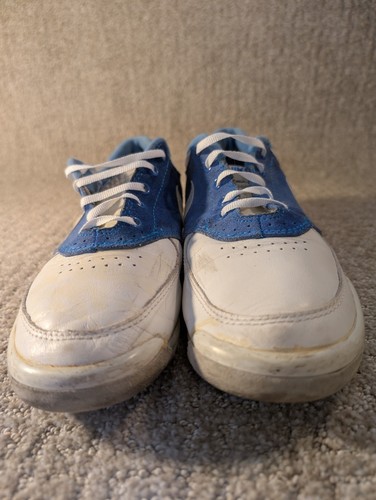 Vintage 80er Nike Swoosh X Bowlingschuhe Damengröße 8 blau weiß - Bild 7 von 16