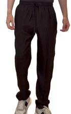 Authentic Dolce Gabbana Men Joggers Pants Large - Silk - Black - IT52