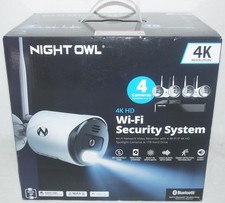 New Night Owl 10 Channel Bluetooth Video Home Security Camera System w/4 4K Cam