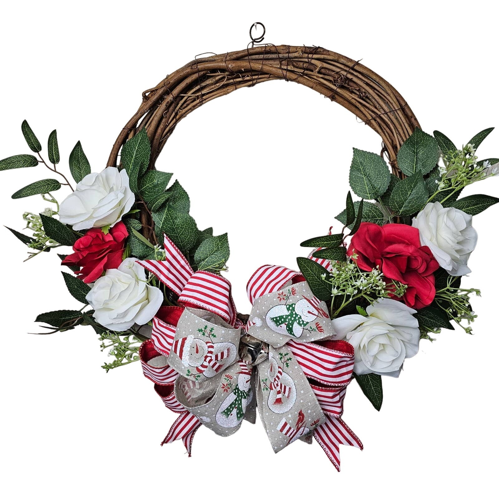 Christmas Snowman Wreath, Snowman Wreath, Winter Wreath, Christmas Wreath