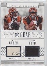 2016 Panini National Treasures NFL Gear Combo 17/99 AJ Green Tyler Boyd #2 w5c