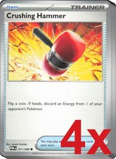 4x Crushing Hammer 071/088 Pokemon TCG Playset ME03: Perfect Order