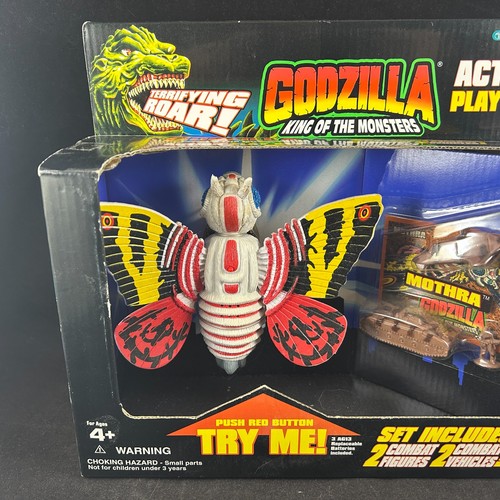 1995 MOTHRA ACTION PLAY SET GODZILLA KING OF THE MONSTERS TRENDMASTERS NOS VTG - Picture 2 of 8