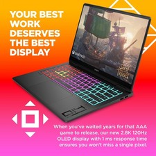 HP Omen 14T-FB100 14 Black Gaming Laptop PC 14" OLED U7-255H 16GB 1TB RTX 5060