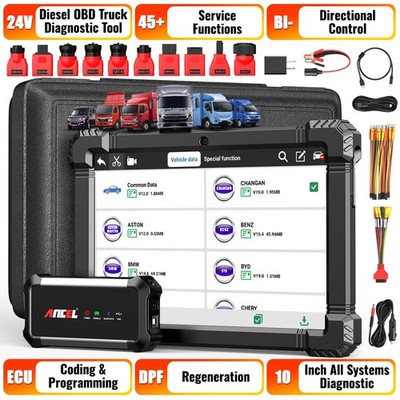 X7 HD 24V 12V Diesel Heavy Duty Truck Scanner ECU Coding All System DPF Regen