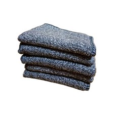 5 Pack Microfibre Cleaning Cloths Thick Grey Lint Free Car Detailing Kitchen