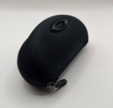 Oakley Black Hard Shell Sunglasses Eyeglasses Case Zip Around Metal O Logo