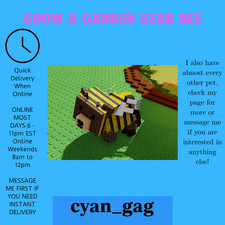 [🐻🐝] Grow a Garden Bear Bee (CHEAP + QUICK DELIVERY) [🐻🐝]