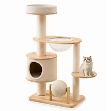 Cat Climbing Frame Wear Resist Cat Jumping Platform Scratching Post House Pet Su