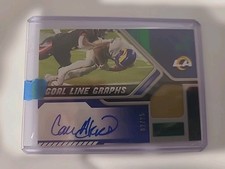 2021 Playbook - Goal Line Graphs Cam Akers #GLG-CAK /25 Rams Vikings RC Auto RPA