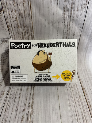 Exploding Kittens Poetry for Neanderthals Word Card Family Game Ages 7 ...