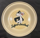FIESTA 1994  Yellow Looney Tunes Sylvester Deep Pie Plate Baking Dish — photo 1