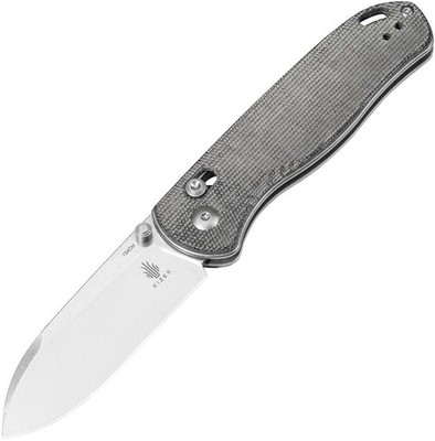 Kizer Drop Bear Axis Lock Gray Micarta 154CM Folding Knife