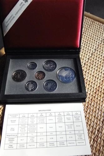 Royal Canadian Mint, 1995 Proof Set, 7 Coin Set with Hudson's Bay Silver Dollar